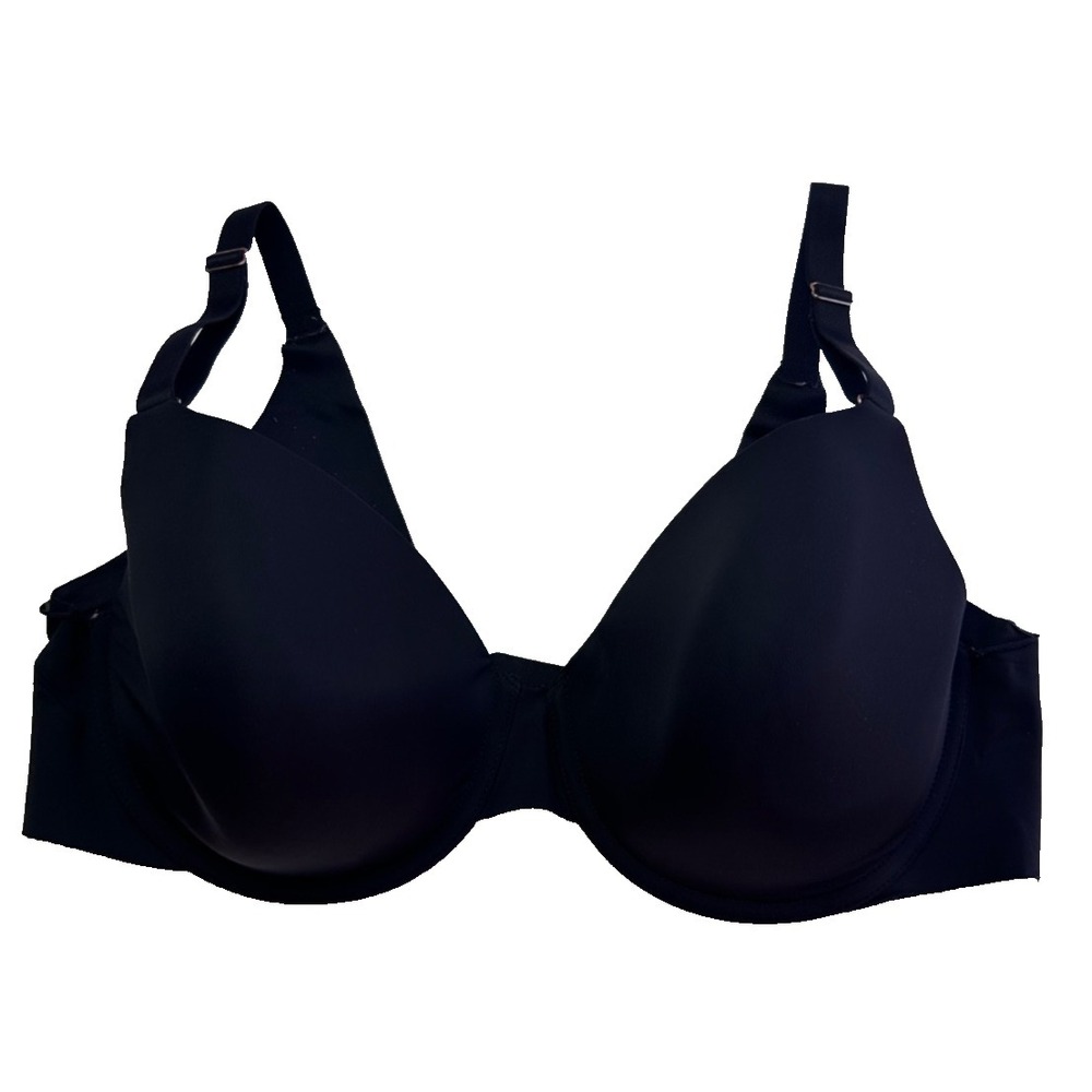 Soma Vanishing 360 Perfect Coverage Bra, Black Size 38D #022201 Smooth Underwire